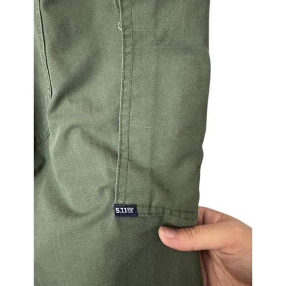 5.11 Tactical Series olive green ripstop TDU cargo pants size 28 - Picture 5 of 12